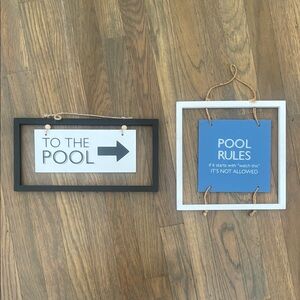 Pool Sign Set